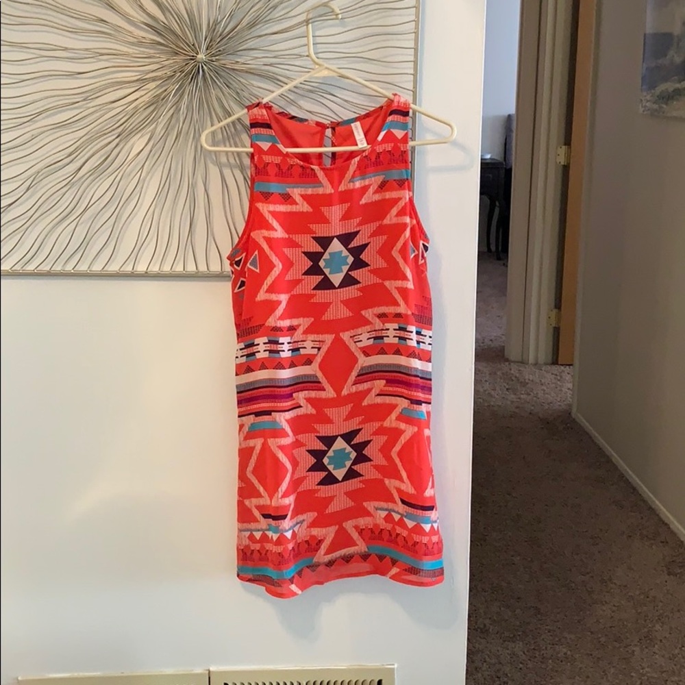 Pink pattern dress